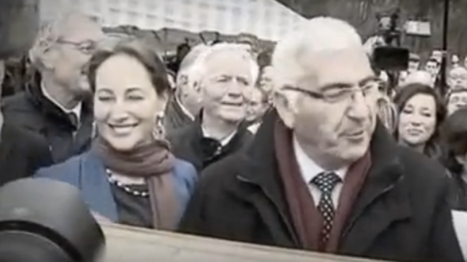 Ségolène Royal, lors de l'inauguration du chantier du Center Parcs de Morton, dans un reportage de F3. Ségolène Royal, lors de l'inauguration du chantier du Center Parcs de Morton, dans un reportage de F3.